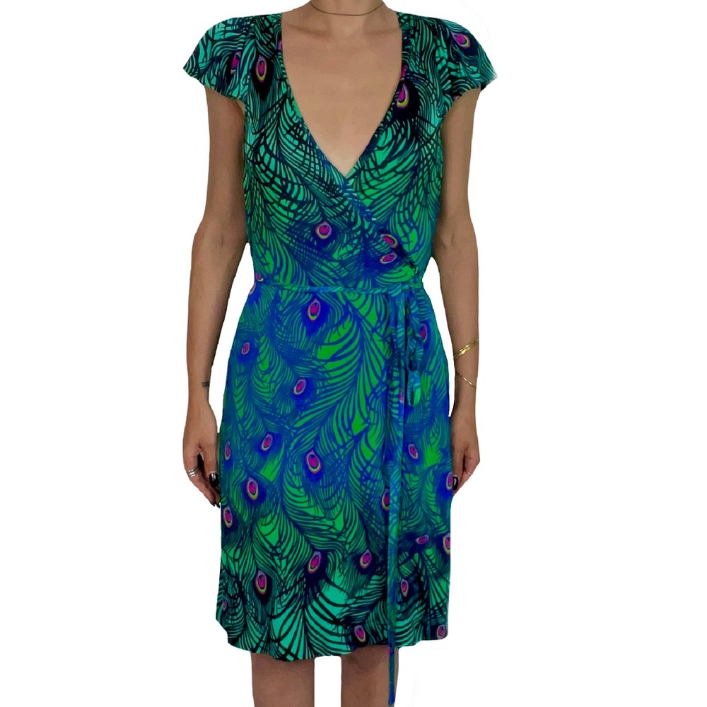 Matthew Williamson H&M Peacock Dress | Size Small